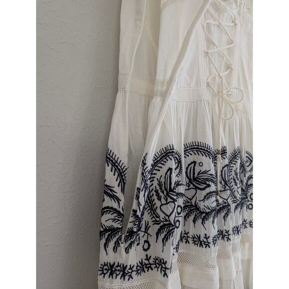 NWT Ulla Johnson Julietta Dress White Cream Sz 6 Victorian Boho Chic Cotton - Picture 7 of 12